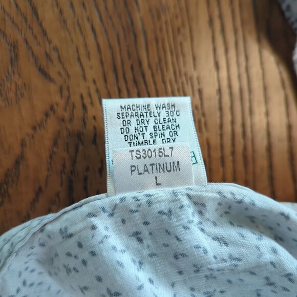 Bugatchi Gray Men's Shirt Sz L Button-Up Classic Fit Comfort Stretch‎ Career - Picture 9 of 16